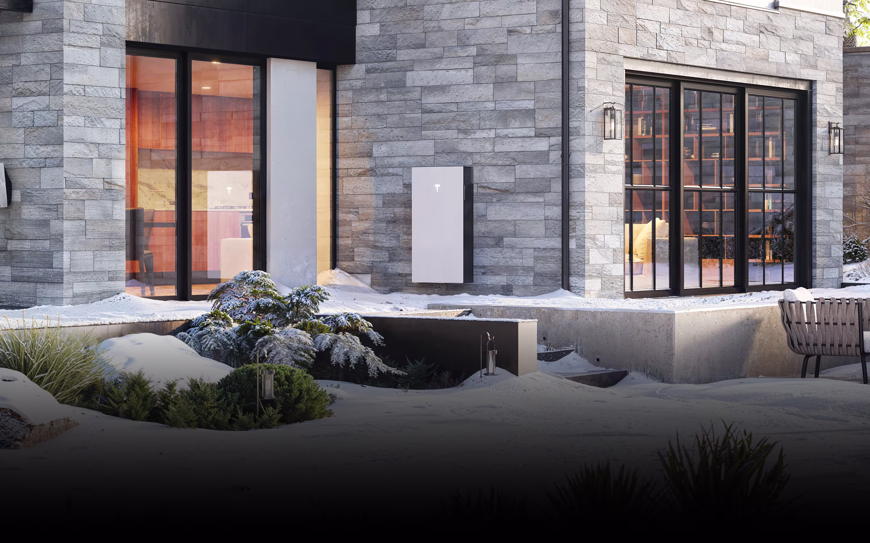 Home battery storage system installed